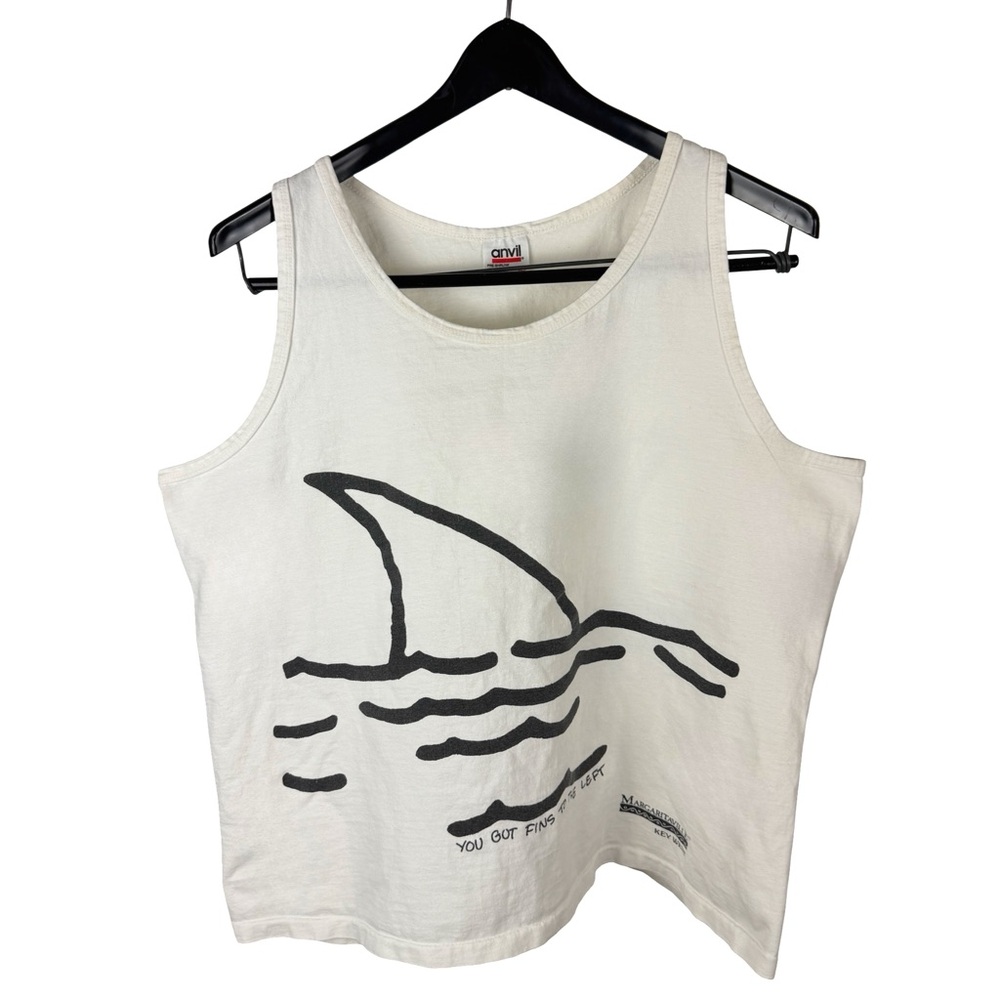 Vintage 90s Jimmy Buffett Margaritaville Key West Tourist Tank Shirt Size L